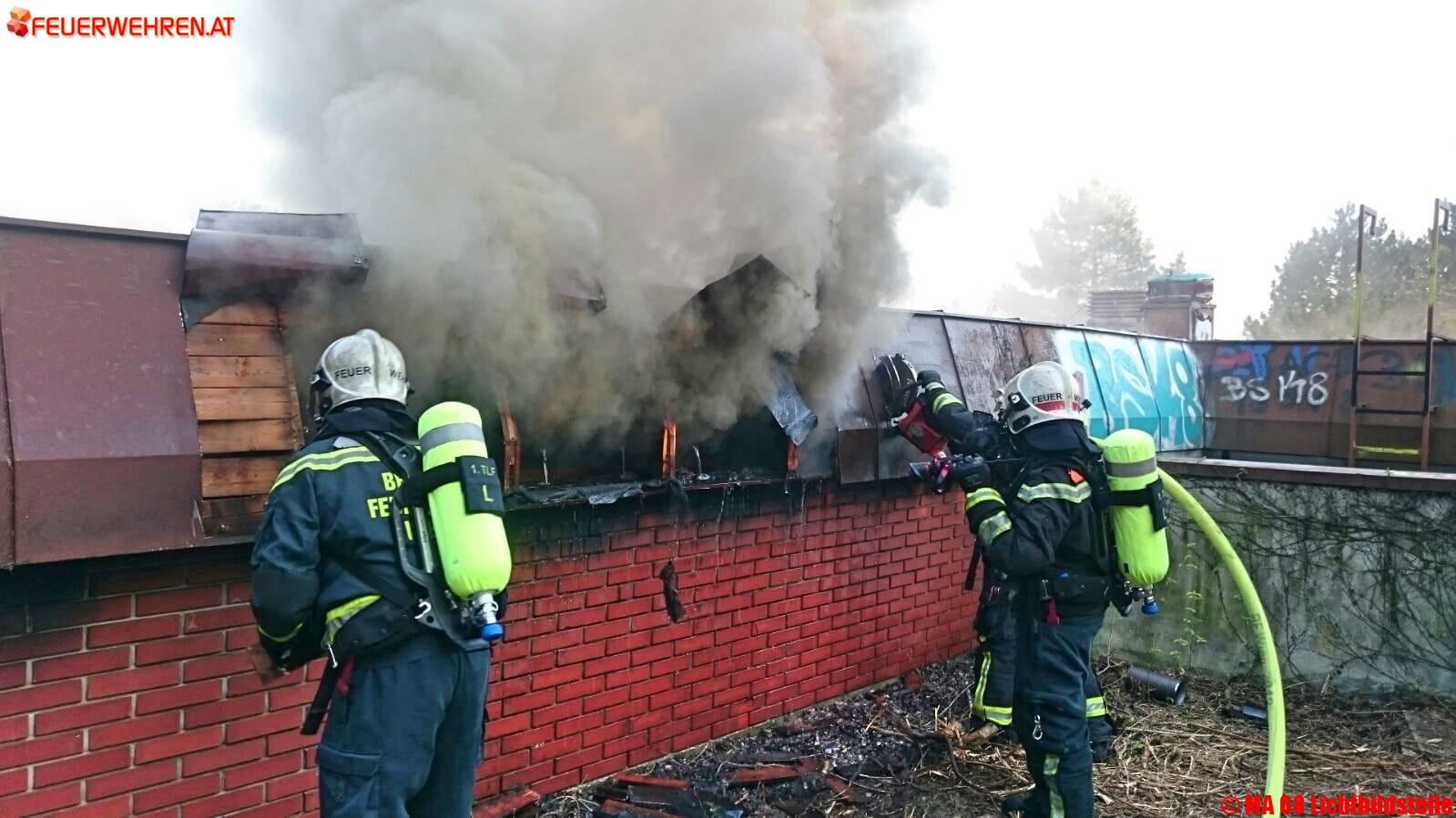 BF Wien: Brandeinsatz in Wien – Oberlaa