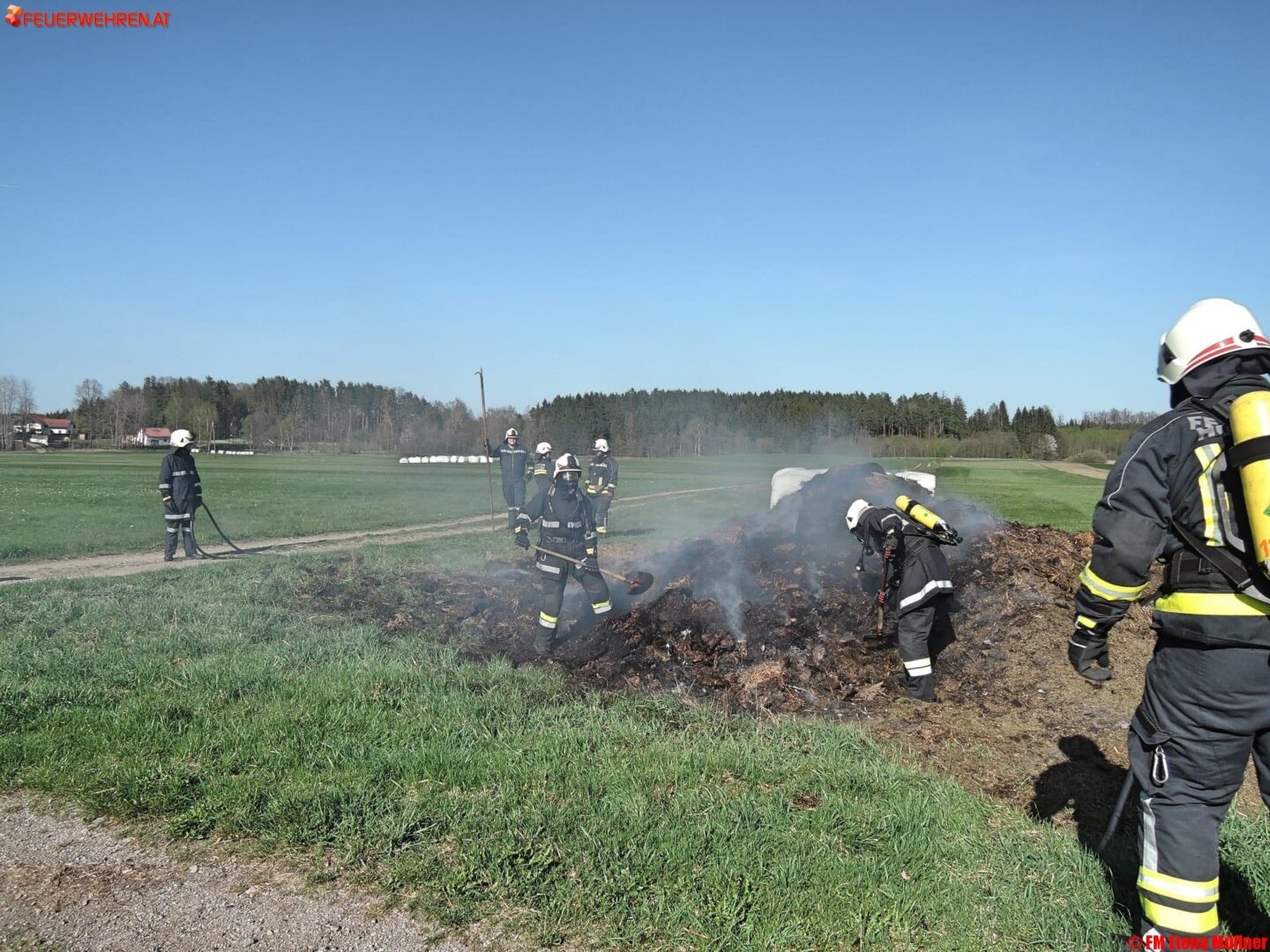 BFKDO Gmünd: Misthaufen in Flammen