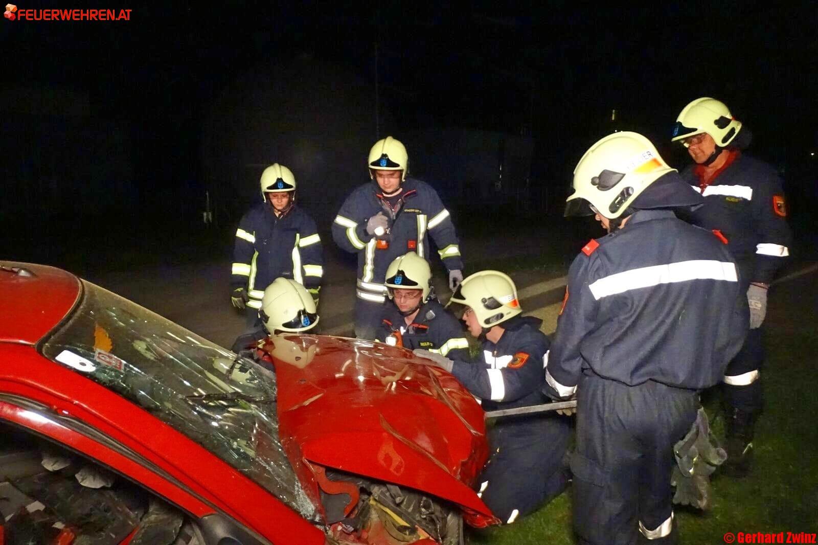 Bezirk Neunkirchen: Pkw gegen Baum – zwei Verletzte