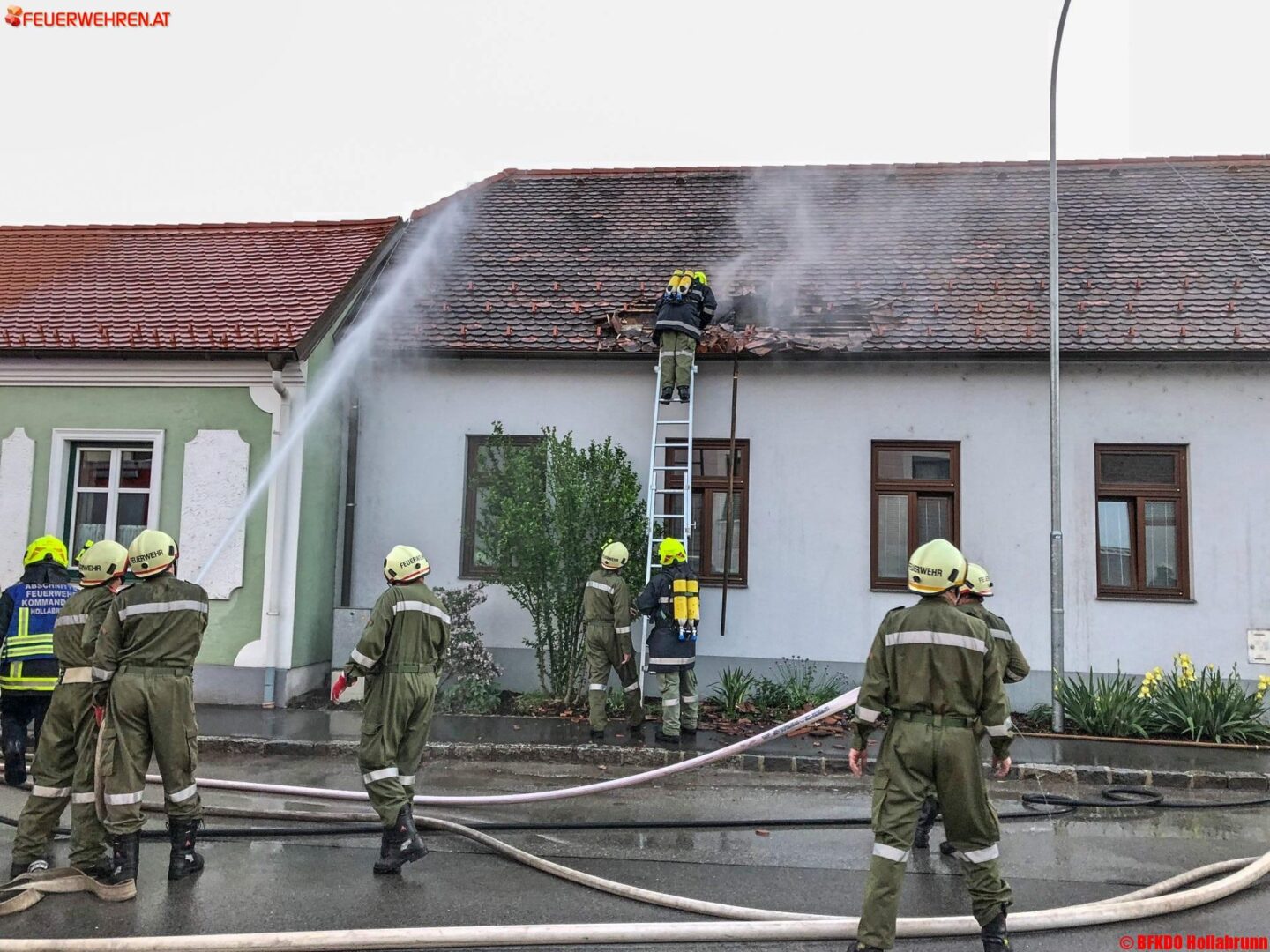 BFKDO Hollabrunn: Wohnhausbrand in Hetzmannsdorf