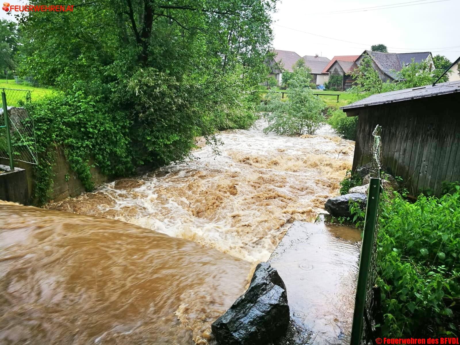 BFVDL: Überflutungen im Bereich Deutschlandsberg
