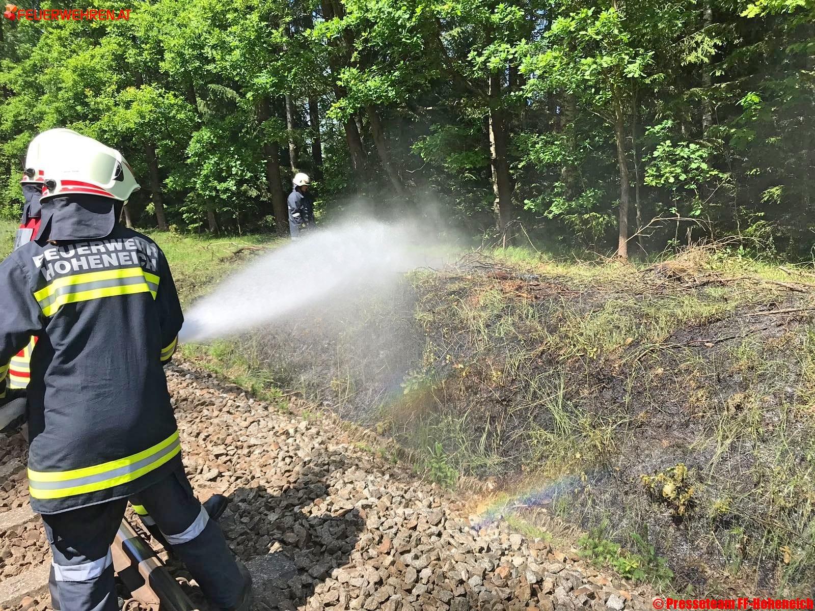 BFKDO Gmünd: Brand bei Franz-Josefs-Bahn
