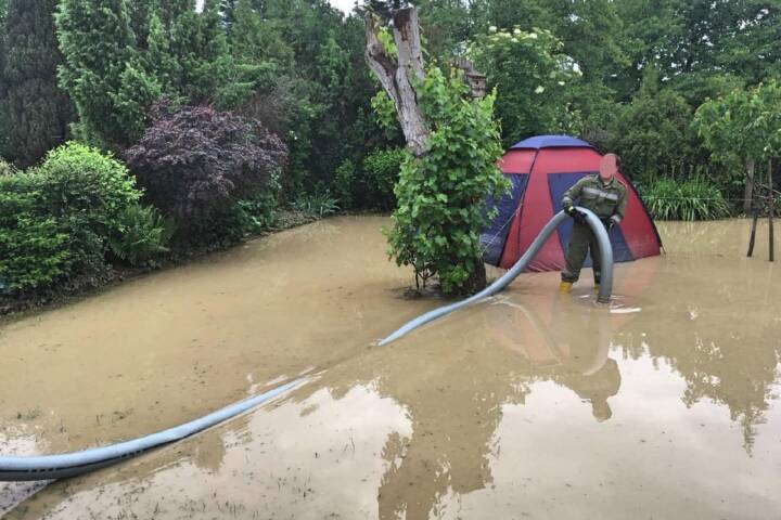FF Statzendorf: Hochwassereinsatz in Wilhelmsburg