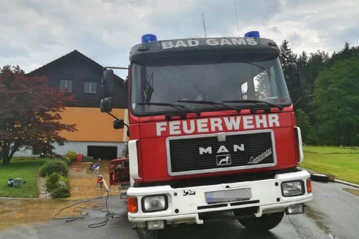 BFVDL: Starkregen wütet über Bezirk Deutschlandsberg
