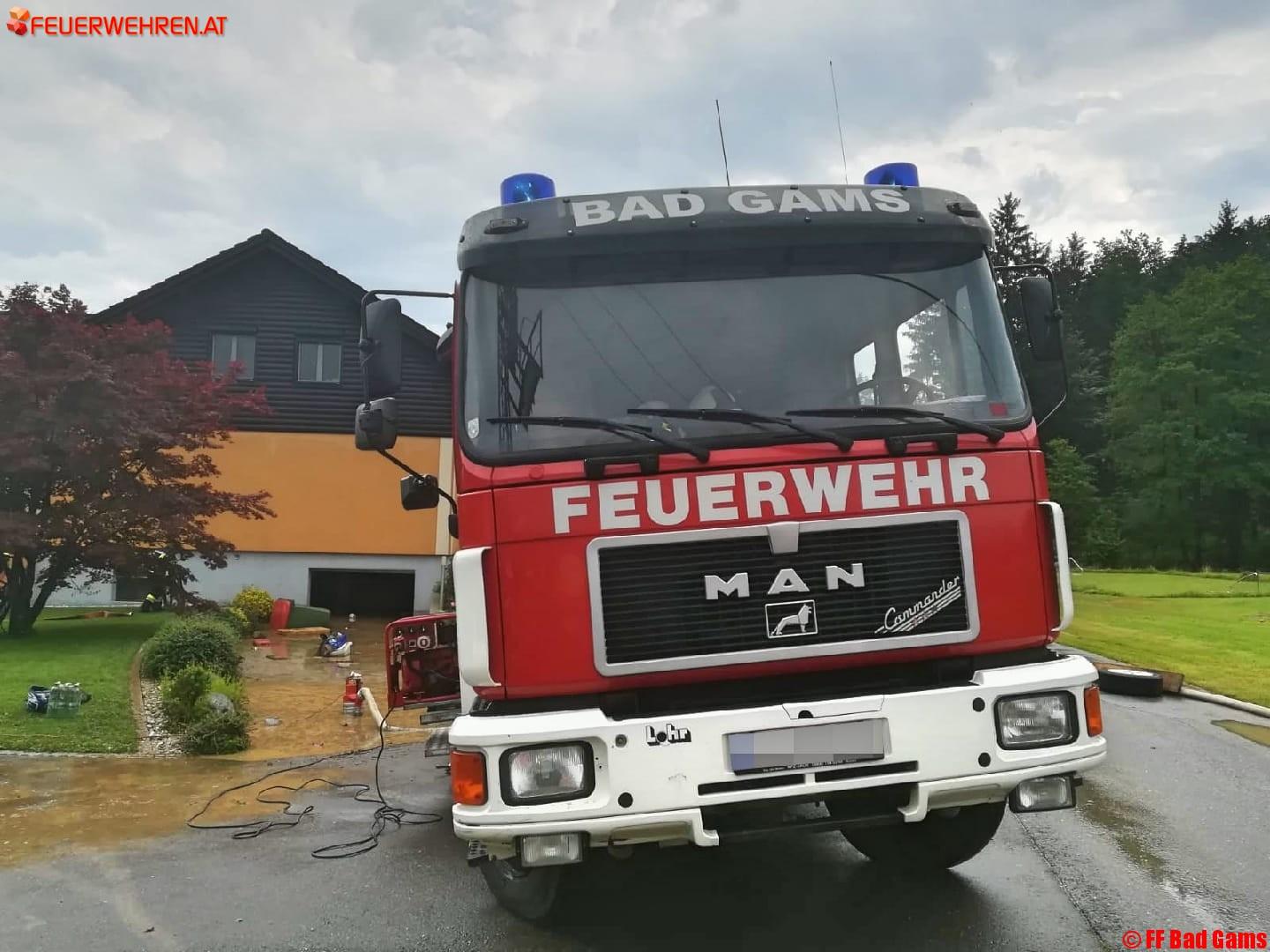 BFVDL: Starkregen wütet über Bezirk Deutschlandsberg