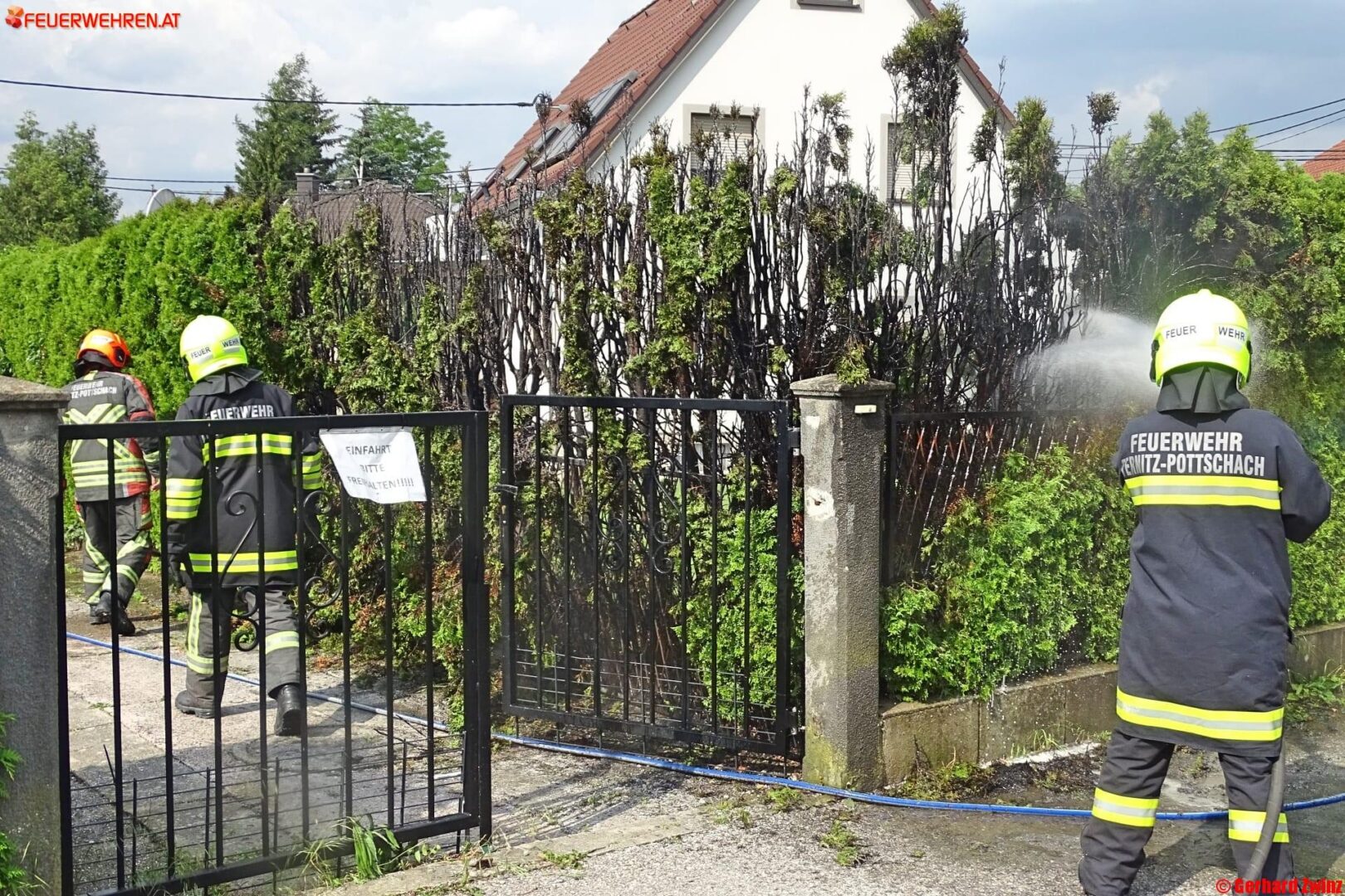 Heckenbrand in Ternitz