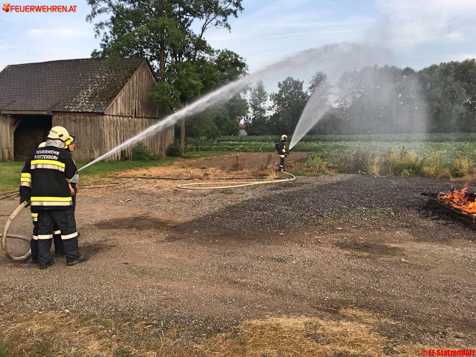 FF Statzendorf: Branddienstübung