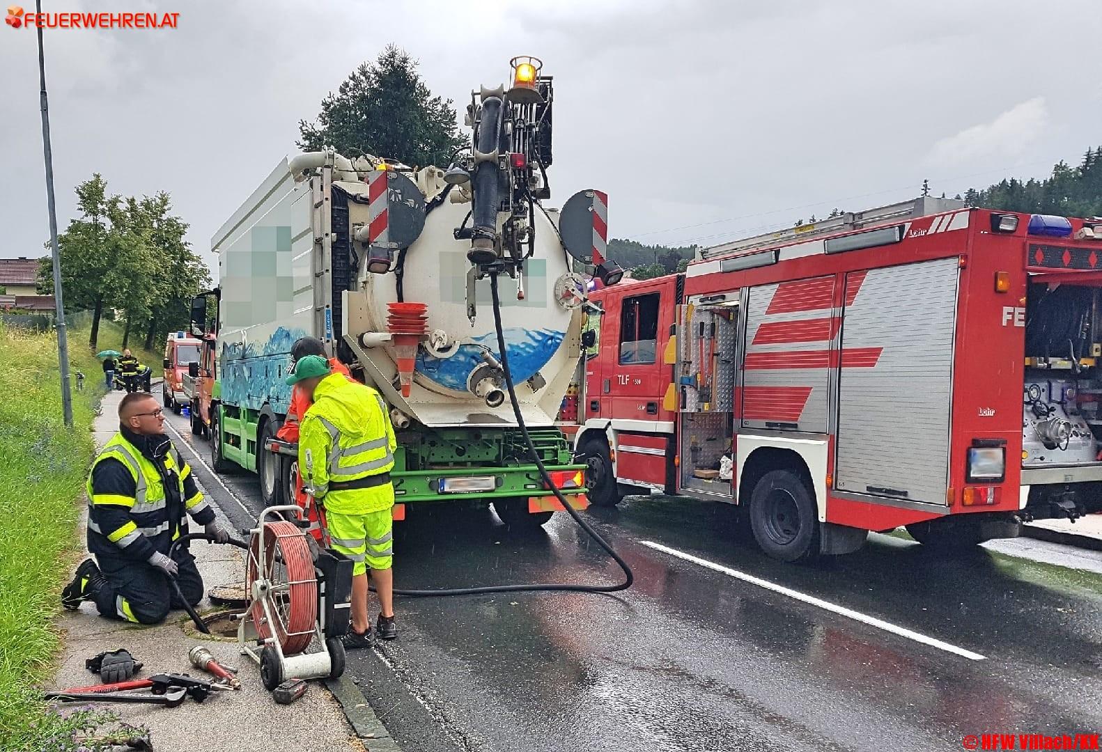 HFW Villach: Kätzchen aus Kanal gerettet