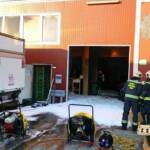 BF Wien: Brand einer Lagerhalle