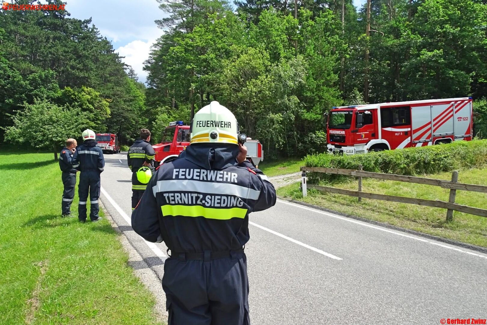 Waldbrand in Bürg-Vöstenhof