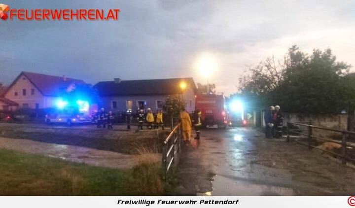 FF Pettendorf: Unwettereinsätze in Niederrußbach