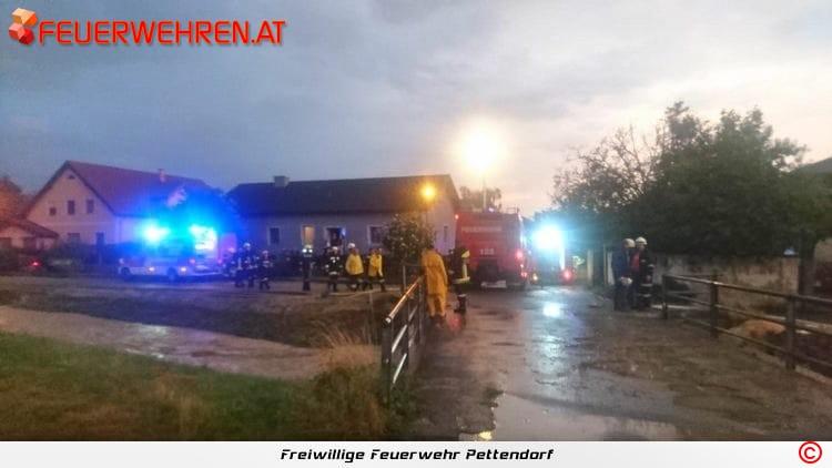 FF Pettendorf: Unwettereinsätze in Niederrußbach