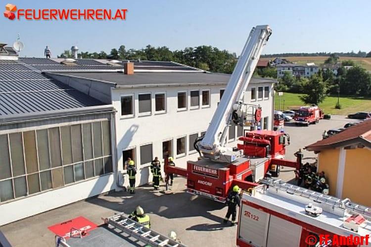FF Andorf: Brand in Metallbautechnikfirma