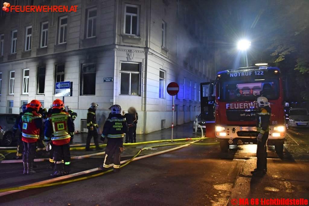BF Wien: Zimmerbrand in Wien-Ottakring