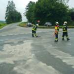 Ölaustritt nach Mopedunfall