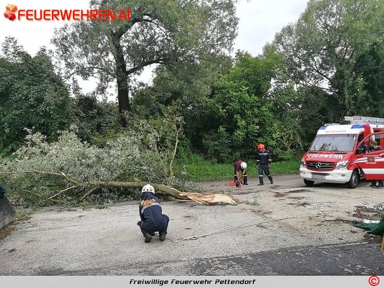 FF Pettendorf: Unwettereinsatz und Sturmschaden