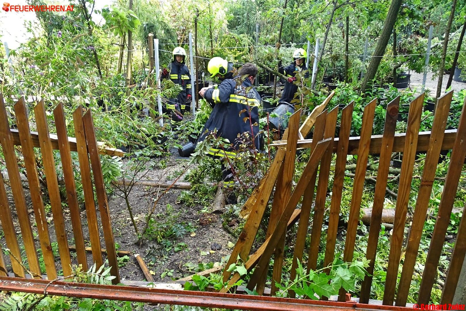 Unwetter brachte Sturmeinsätze