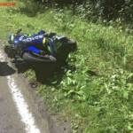 FF Mariazell: Motorrad prallt gegen Pkw
