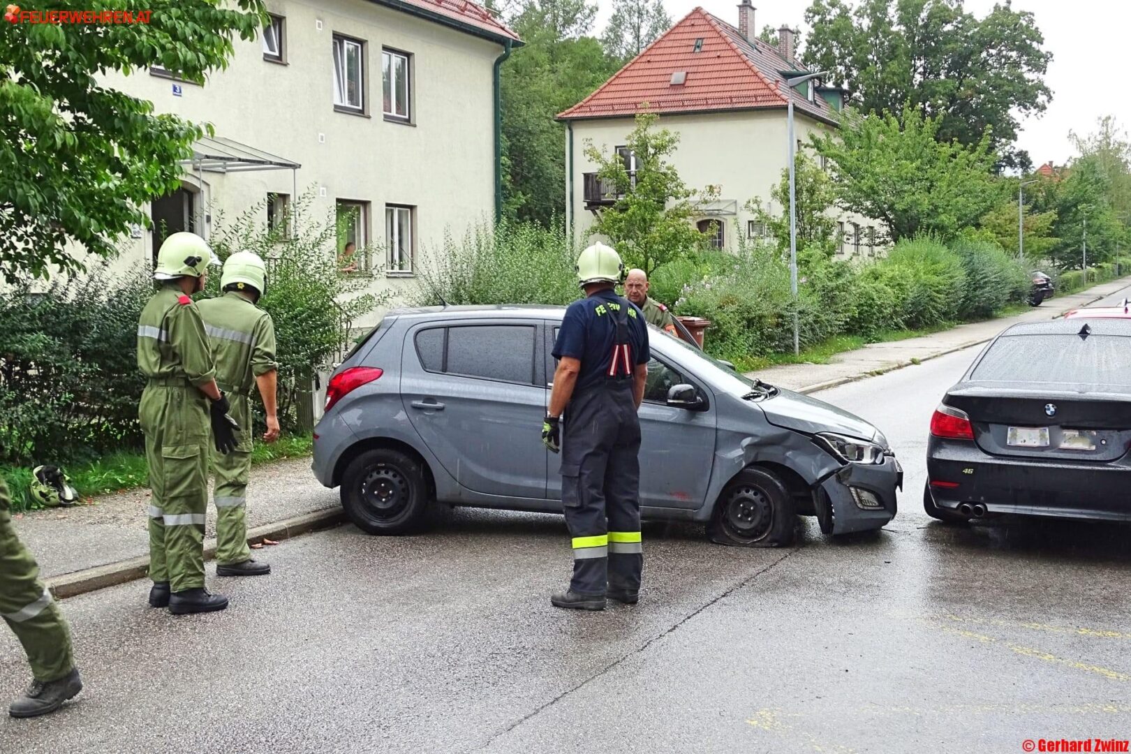 Hyundai krachte in BMW