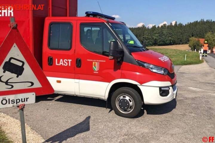 FF Andorf: Ölspureinsatz von Raab bis Andorf