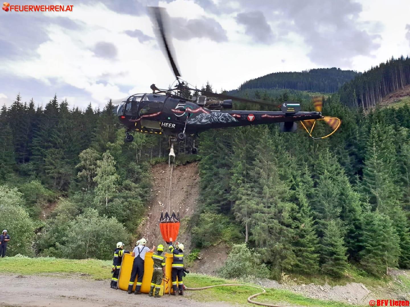 BFV Liezen: Waldbrand in der Sölk