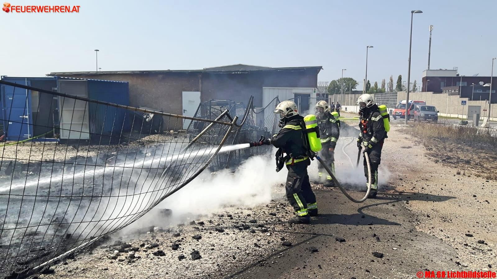 BF Wien: Brand in Wien-Liesing