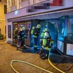 FF Krems: Geschäftsbrand in Kremser Altstadt