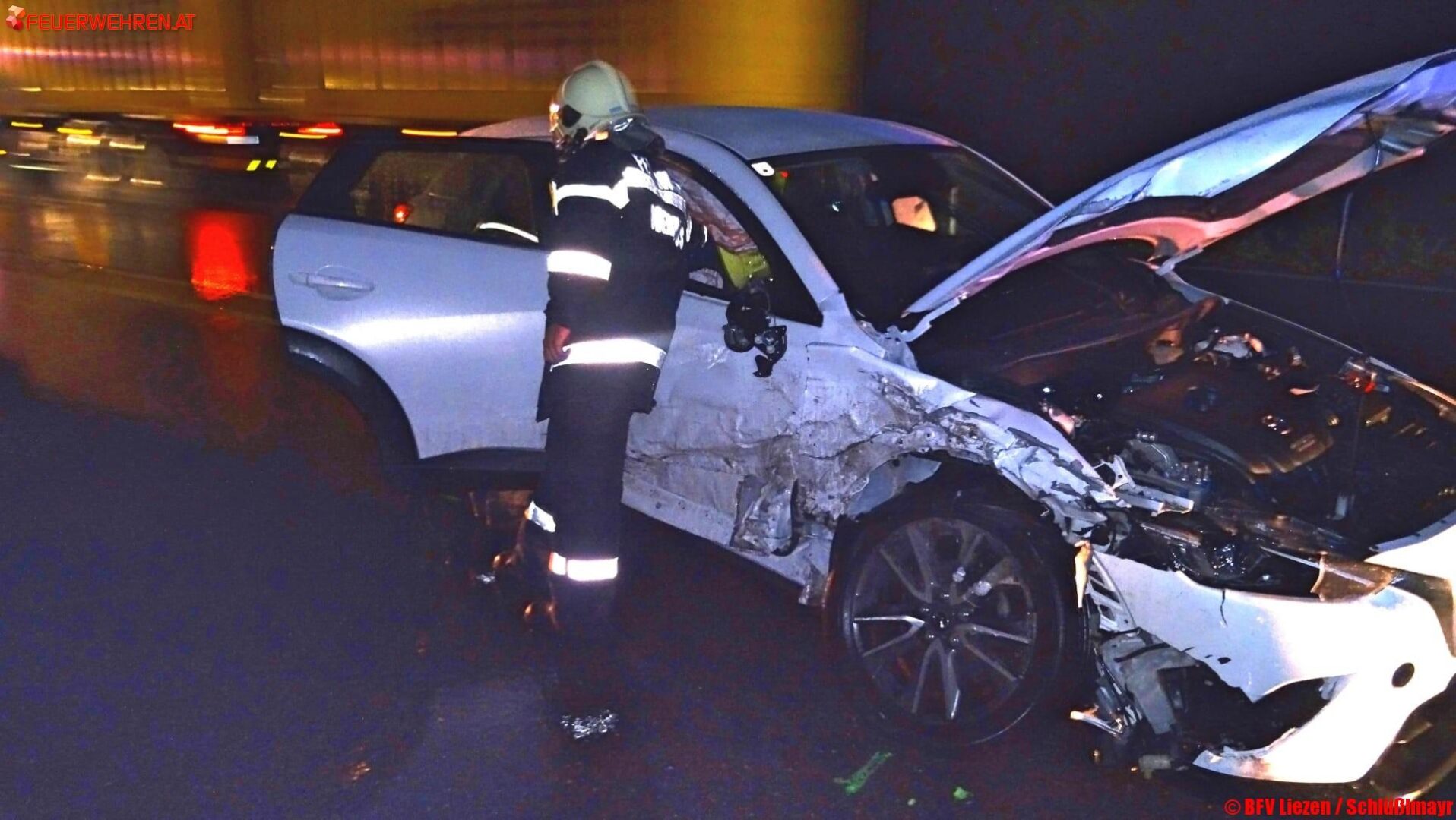 BFV Liezen: Wieder Verkehrsunfall bei Oberhaus