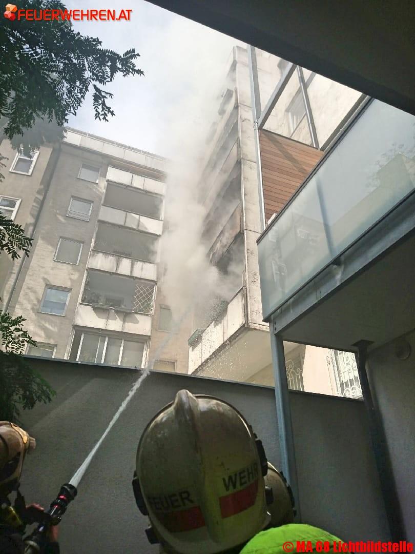 BF Wien: Zimmerbrand in Wien-Landstraße