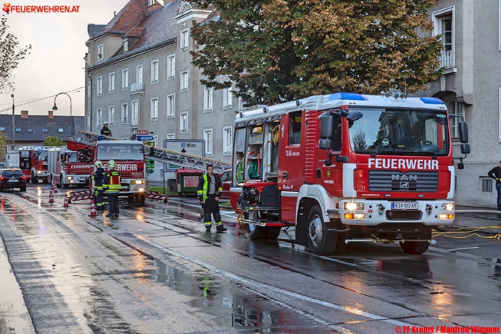 FF Krems: Zwei Küchenbrände innerhalb weniger Minuten verhindert