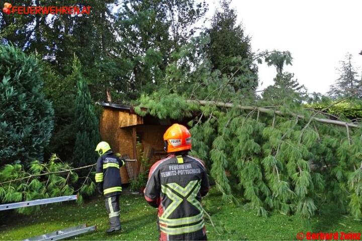 Bezirk Neunkirchen/Ternitz: Sturmeinsatz