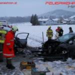 FF Hipping: Verkehrsunfall auf der Attergauer-Landesstraße 5