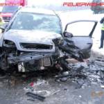 FF Hipping: Verkehrsunfall auf der Attergauer-Landesstraße 3