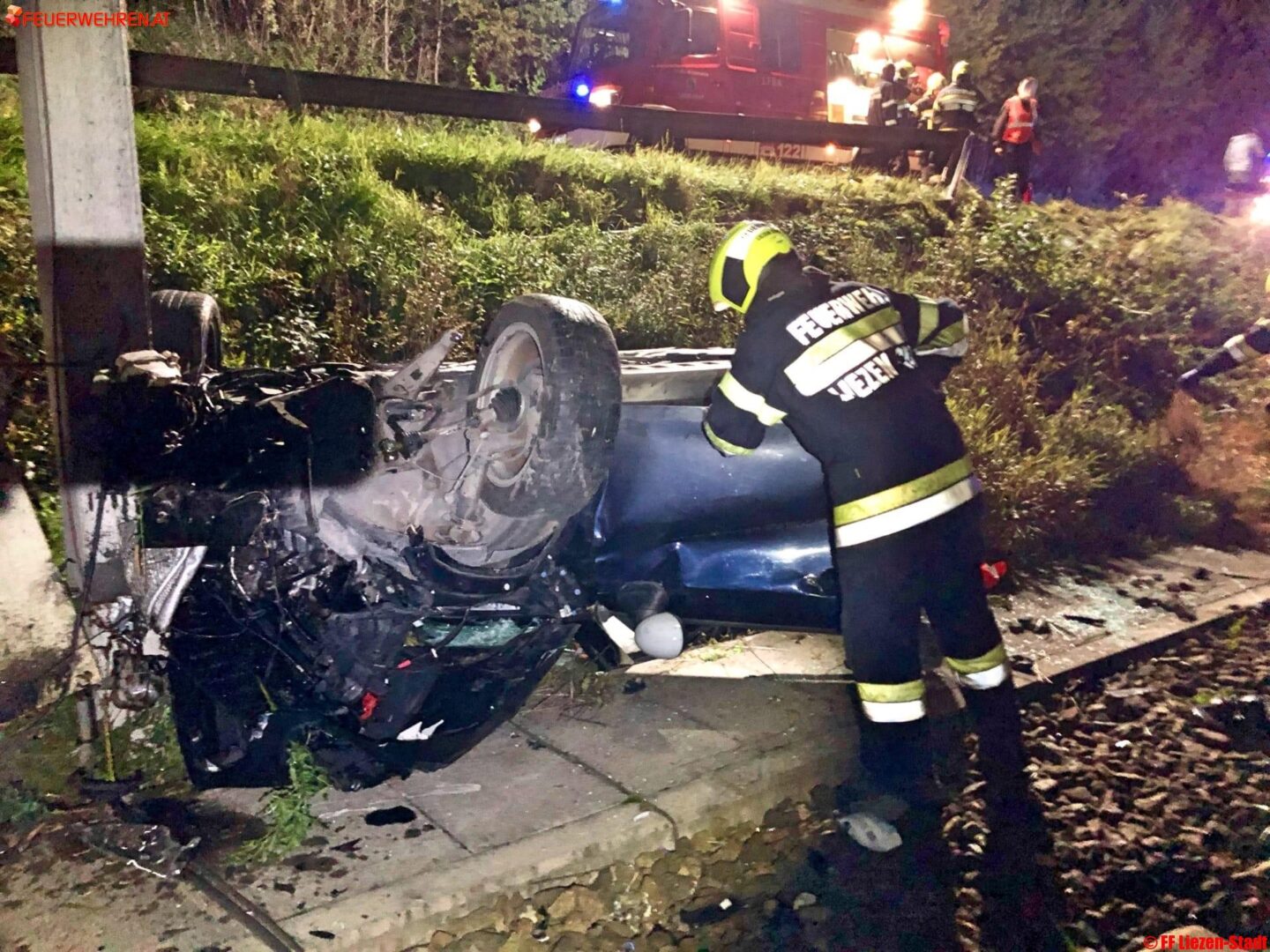 FF Liezen-Stadt: Schwerer Verkehrsunfall B113