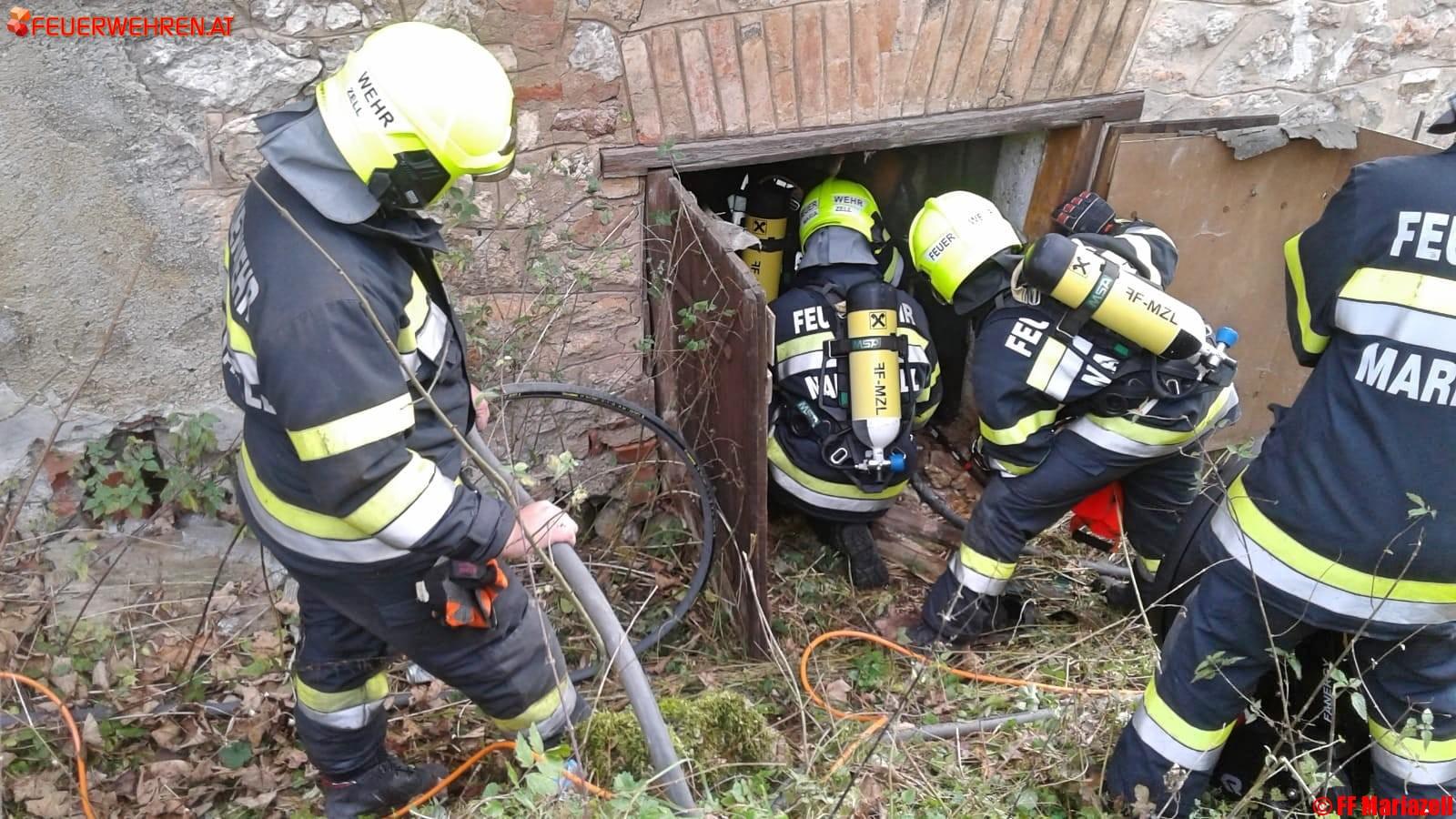 FF Mariazell: Kellerbrand – Haus unbewohnt