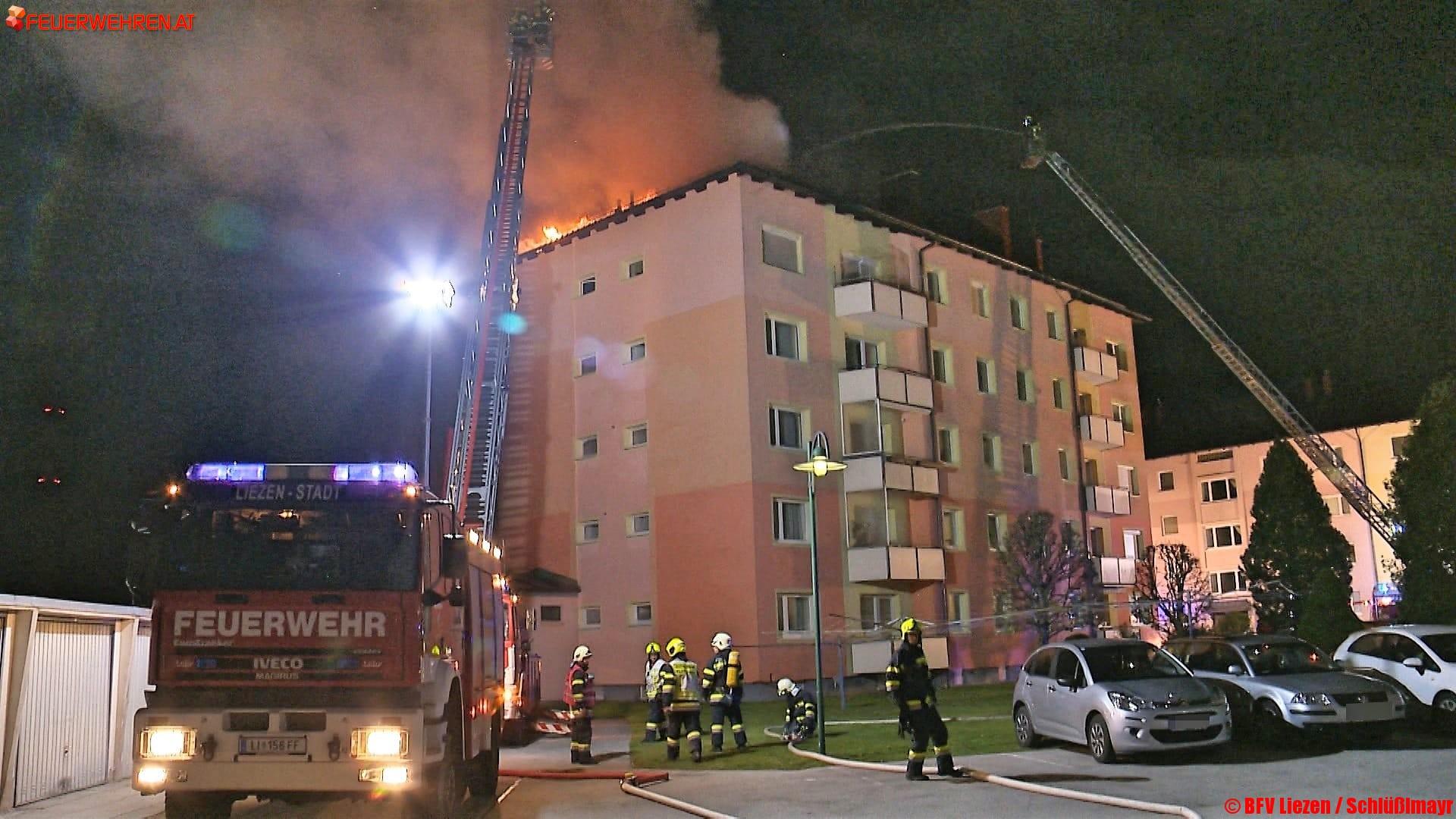 BFV Liezen: Wohnungsbrand in Triebener Siedlungshaus