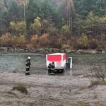 HFW Villach: KFZ Bergung aus dem Gailfluss