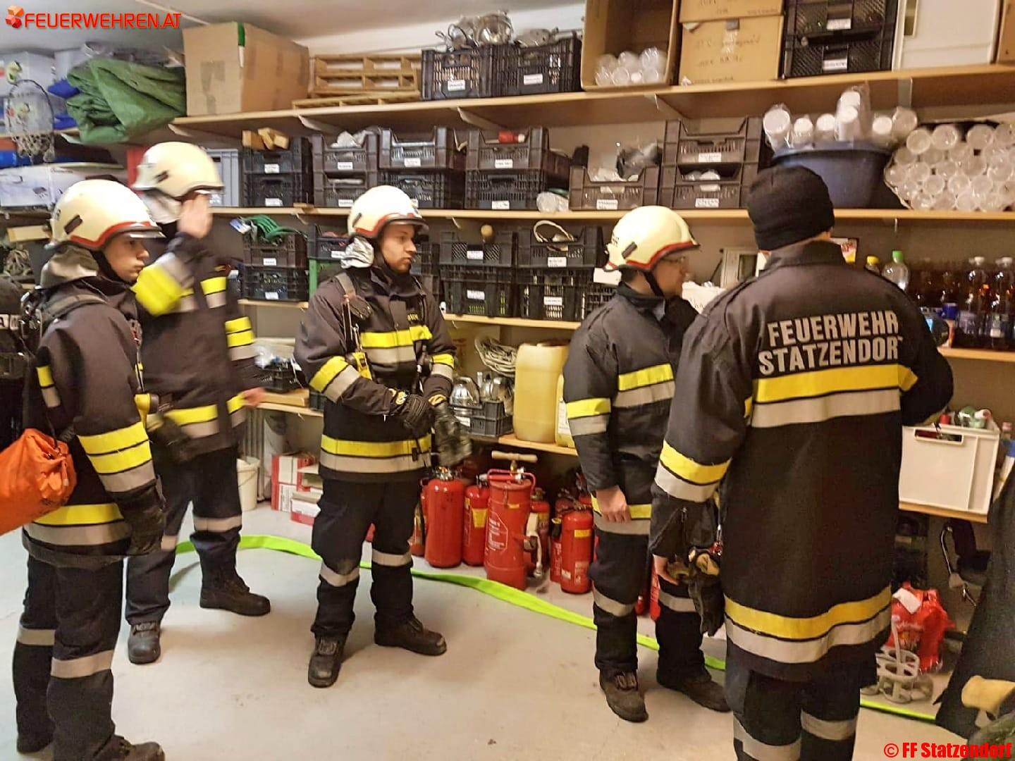 FF Statzendorf: Branddienstübung in Gruppenstärke