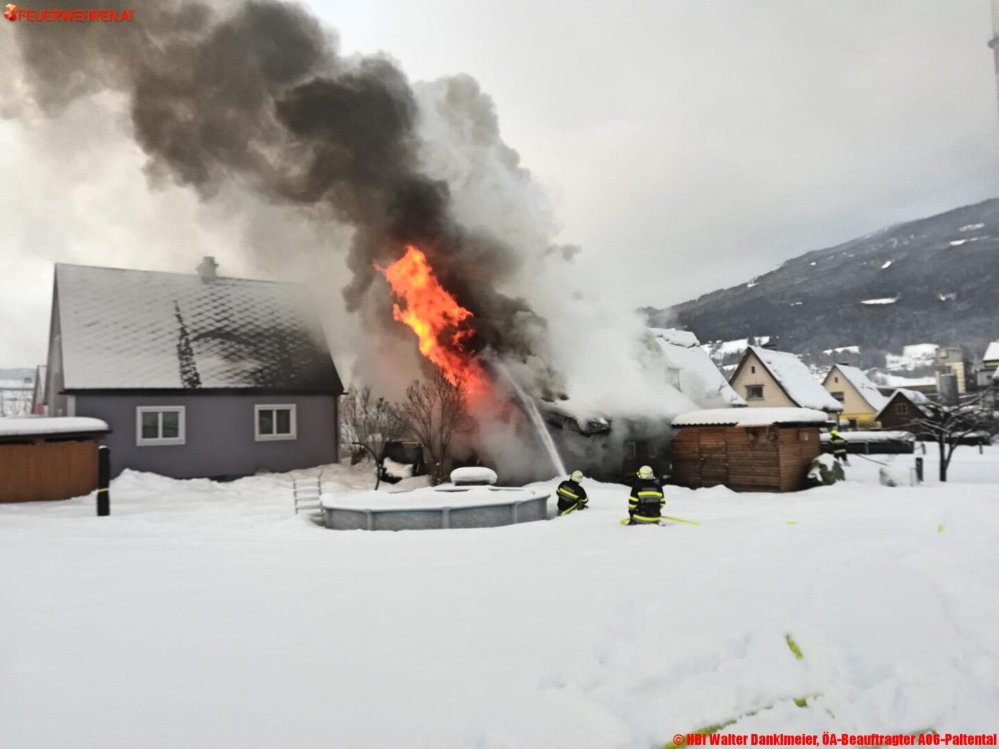 BFV Liezen A06: Gebäudebrand in Trieben