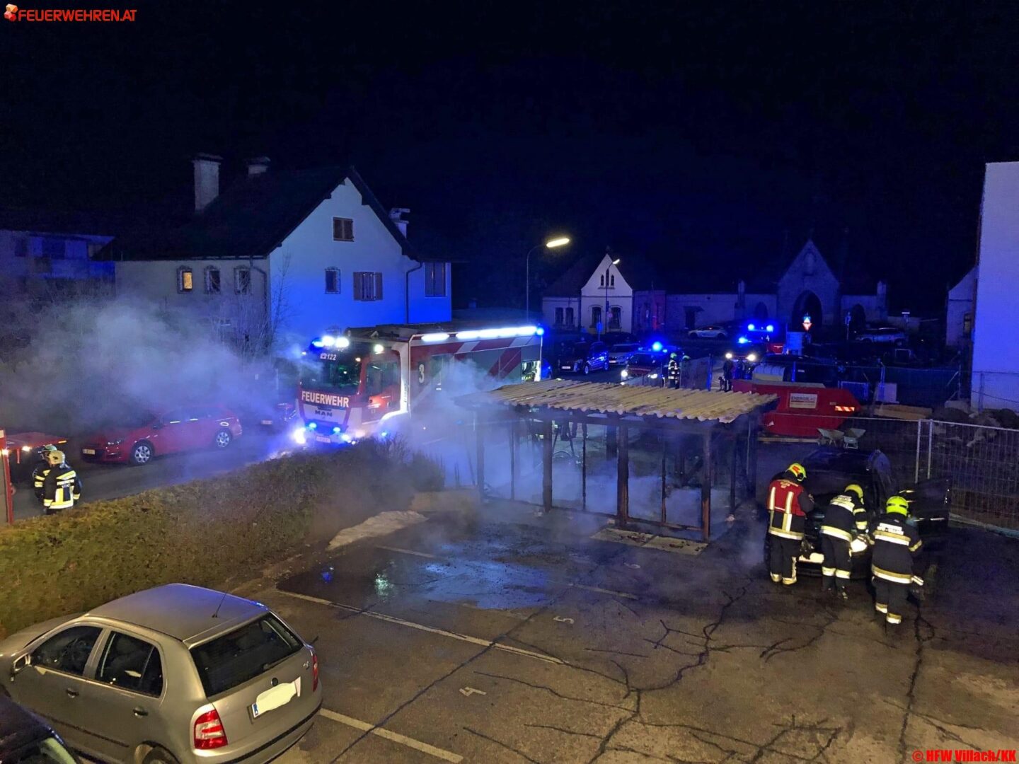 HFW Villach: Brand in Wohngebiet