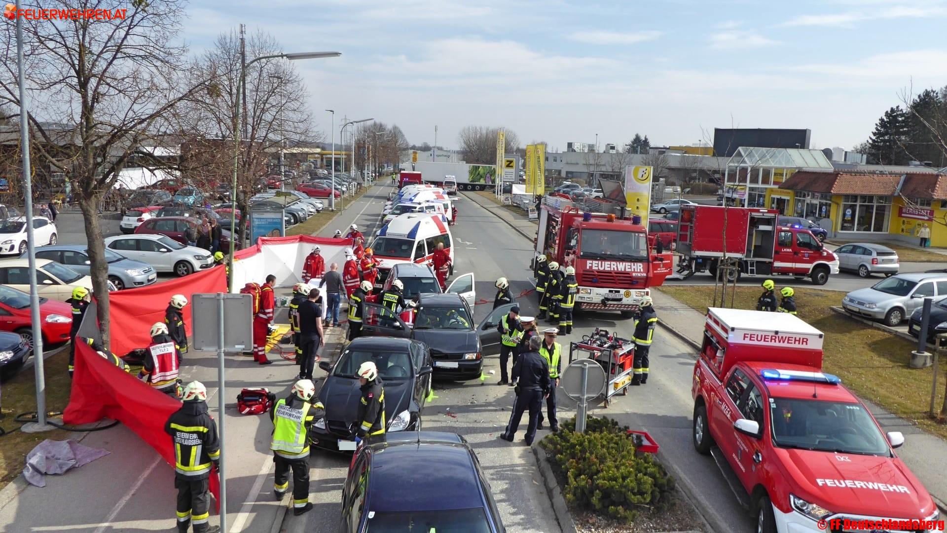 BFVDL: Verkehrsunfall in Deutschlandsberg