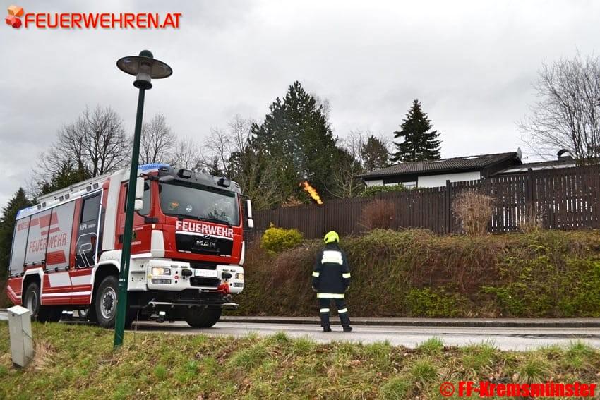 FF Kremsmünster: Brandverdacht Gustermairberg