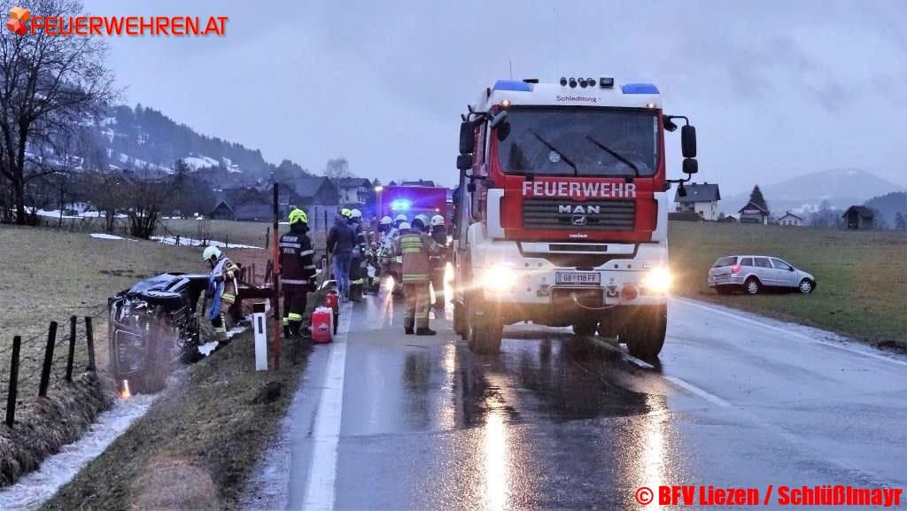 BFV Liezen: Verkehrsunfall auf der B320