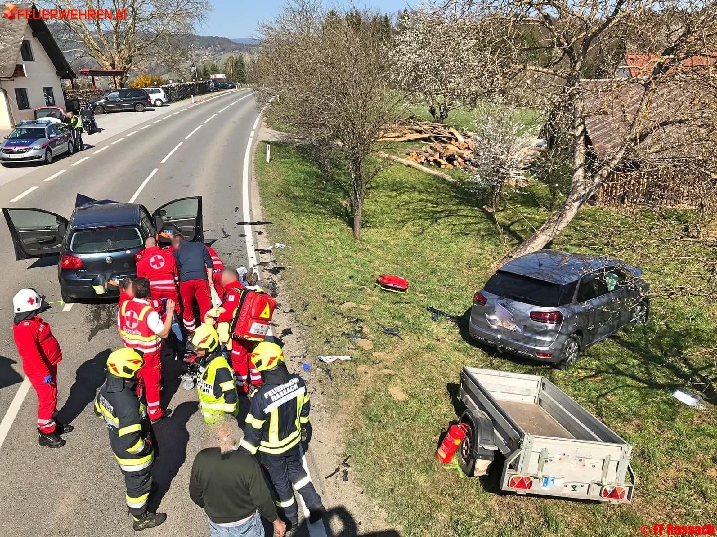 BFV Deutschlandsberg: Verkehrsunfall in Rassach