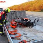 FF Gaweinstal: Motorradbergung auf der A5 4