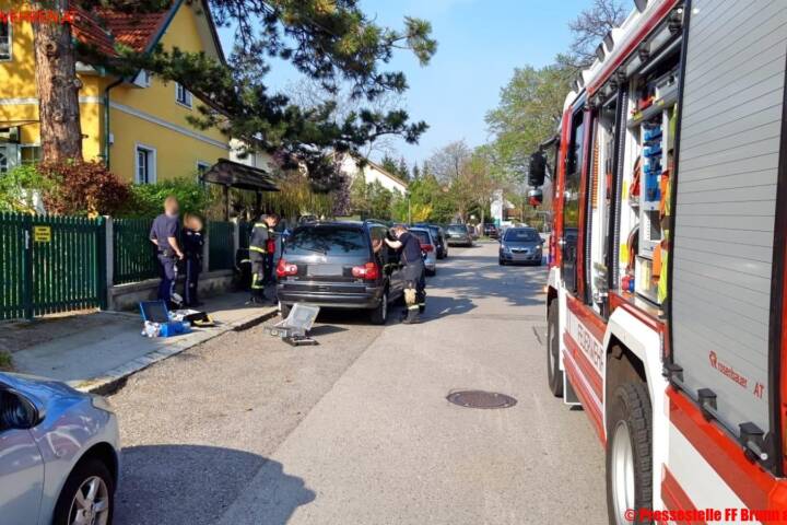 FF Brunn am Gebirge: Kleinkind in PKW eingeschlossen