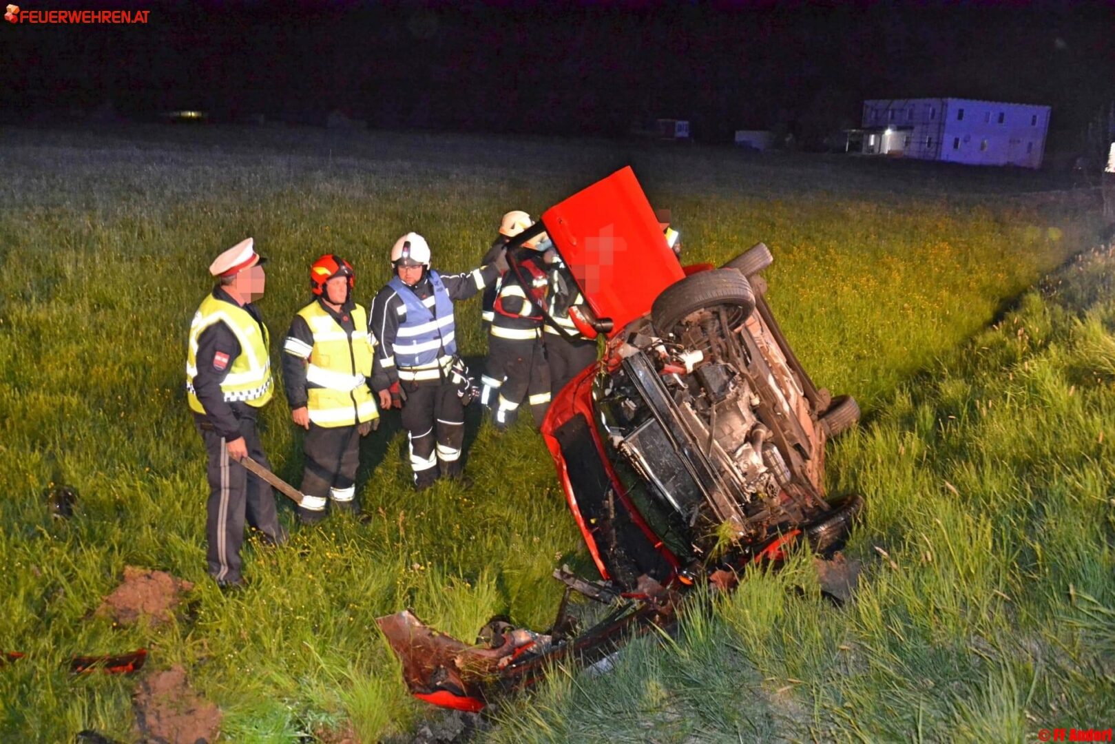 FF Andorf: Verkehrsunfall auf der B137