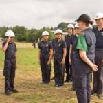 Feuerwehrjugend beim Antreten