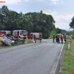 FF Kremsmünster: Fahrzeugüberschlag in Kremsmünster