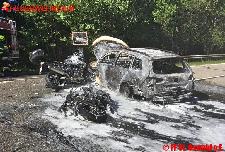 BFV Deutschlandsberg: Schwerer Motorradunfall auf der B69…